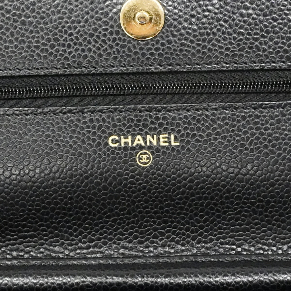 CHANEL Black Caviar Leather Wallet - Picture 5 of 8
